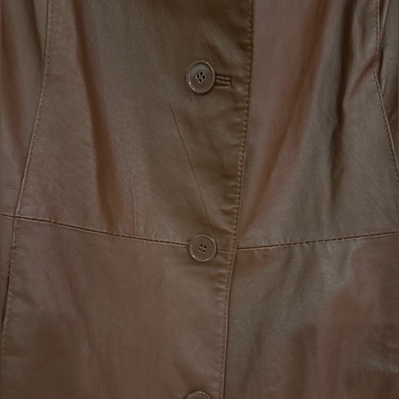Jessica London size 20 brown leather jacket - Picture 3 of 5